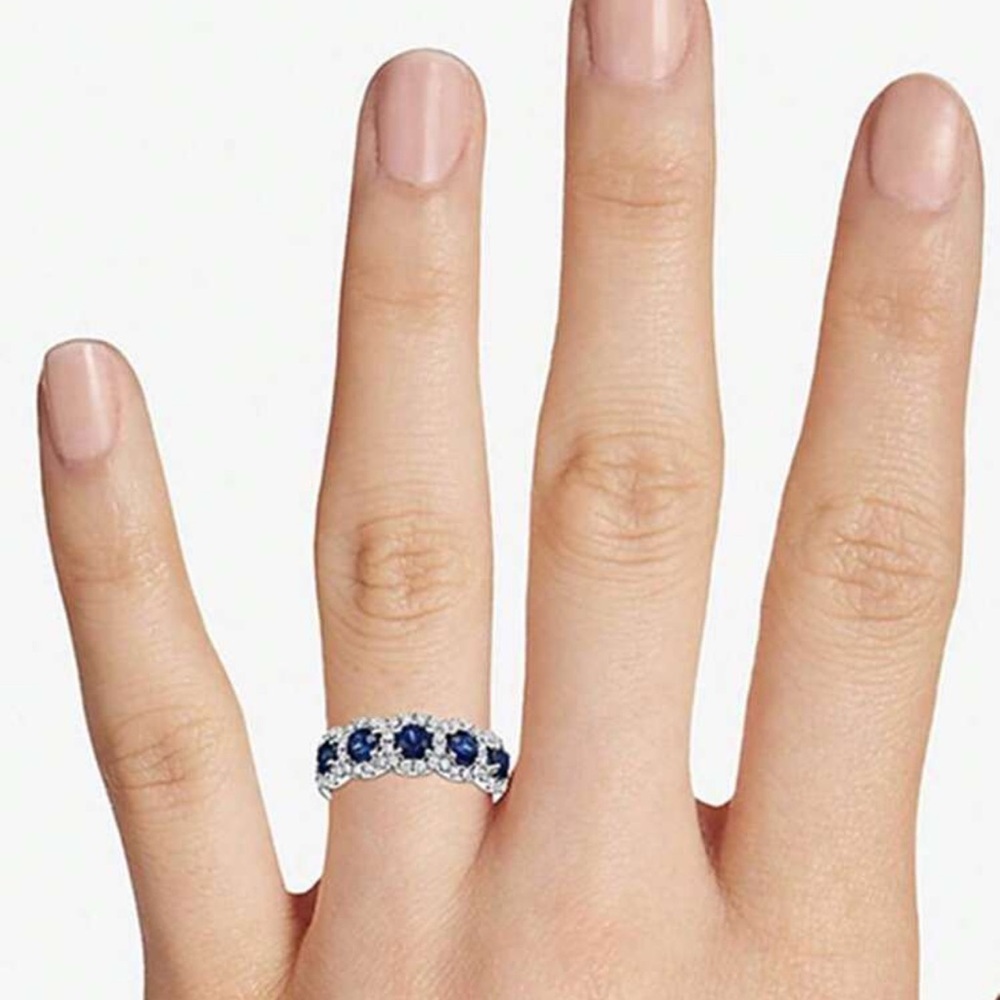 EMERALD WEDDING RING - Picture 3 of 5